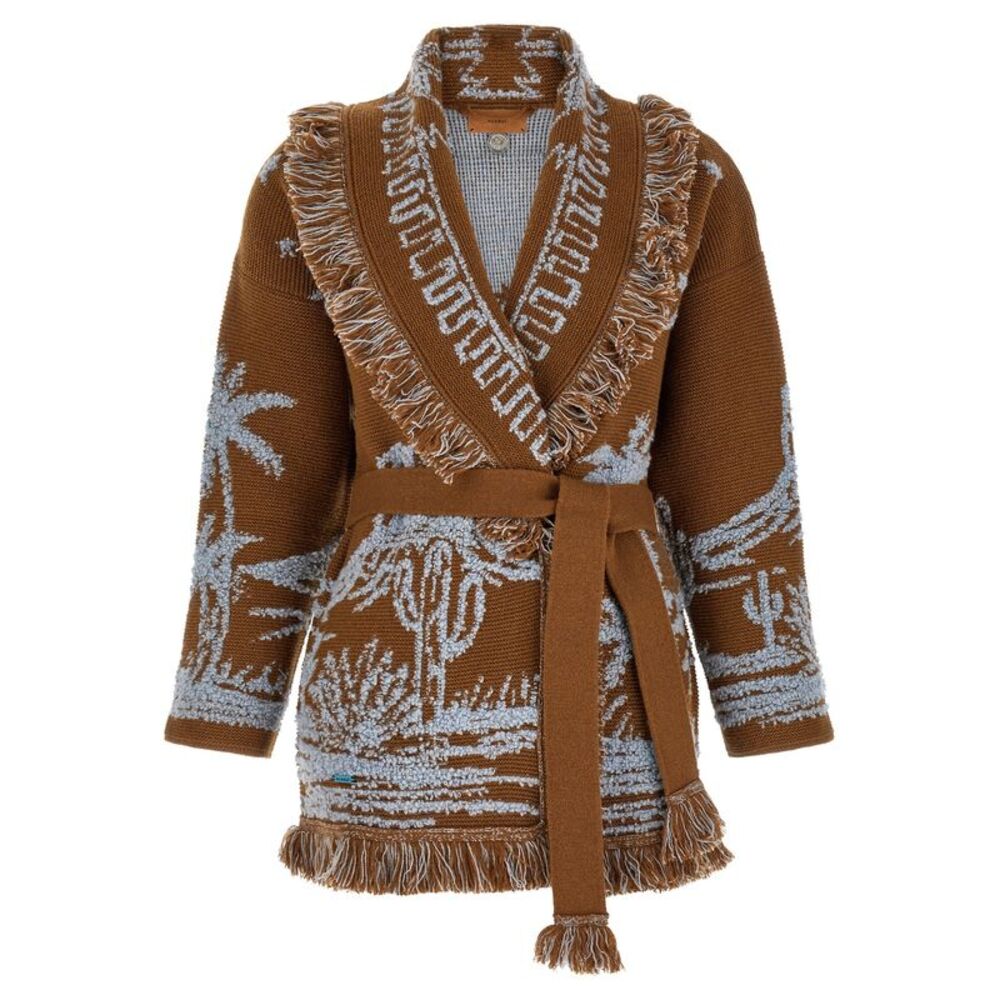 Alanui Brown Cashmere Women's Cardigan